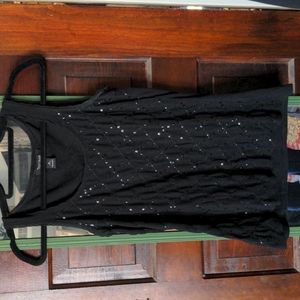 Tank top with sequins